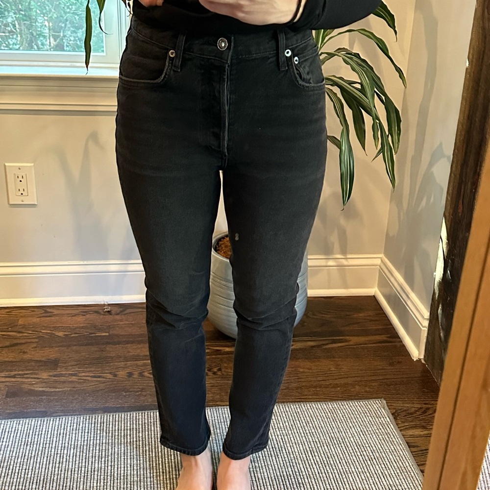 Agolde Black High Rise Jeans
